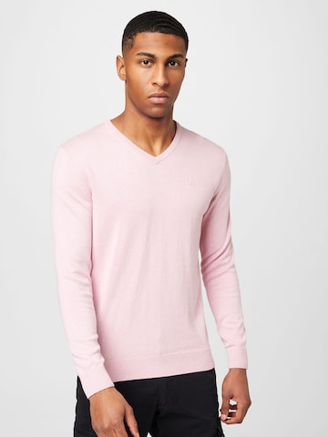 TOM TAILOR Regular fit Sweater in Pink: front