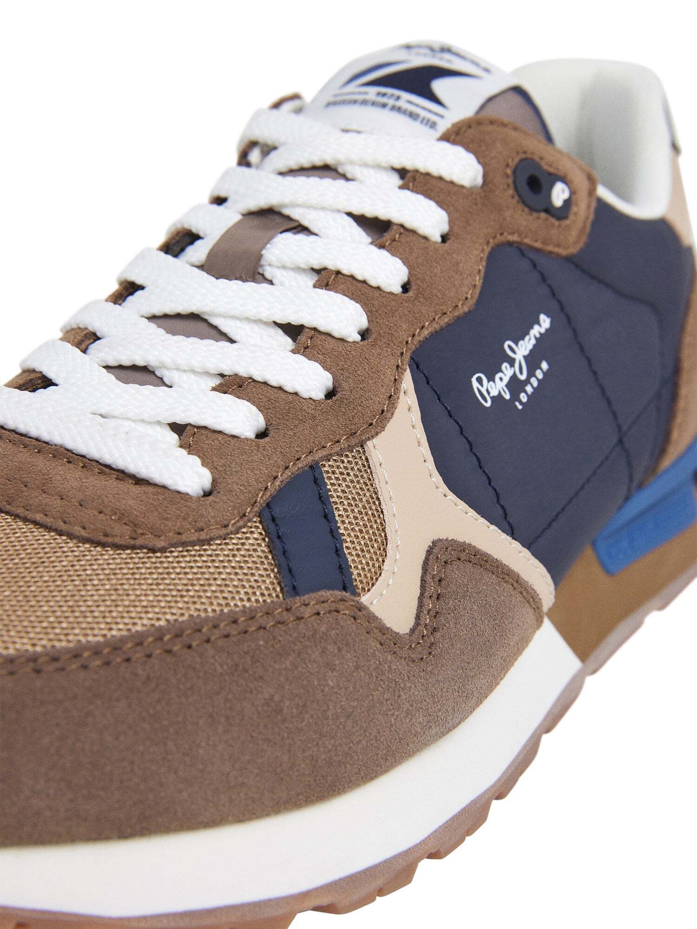Pepe Jeans Platform trainers 'Brit Colors' in Beige