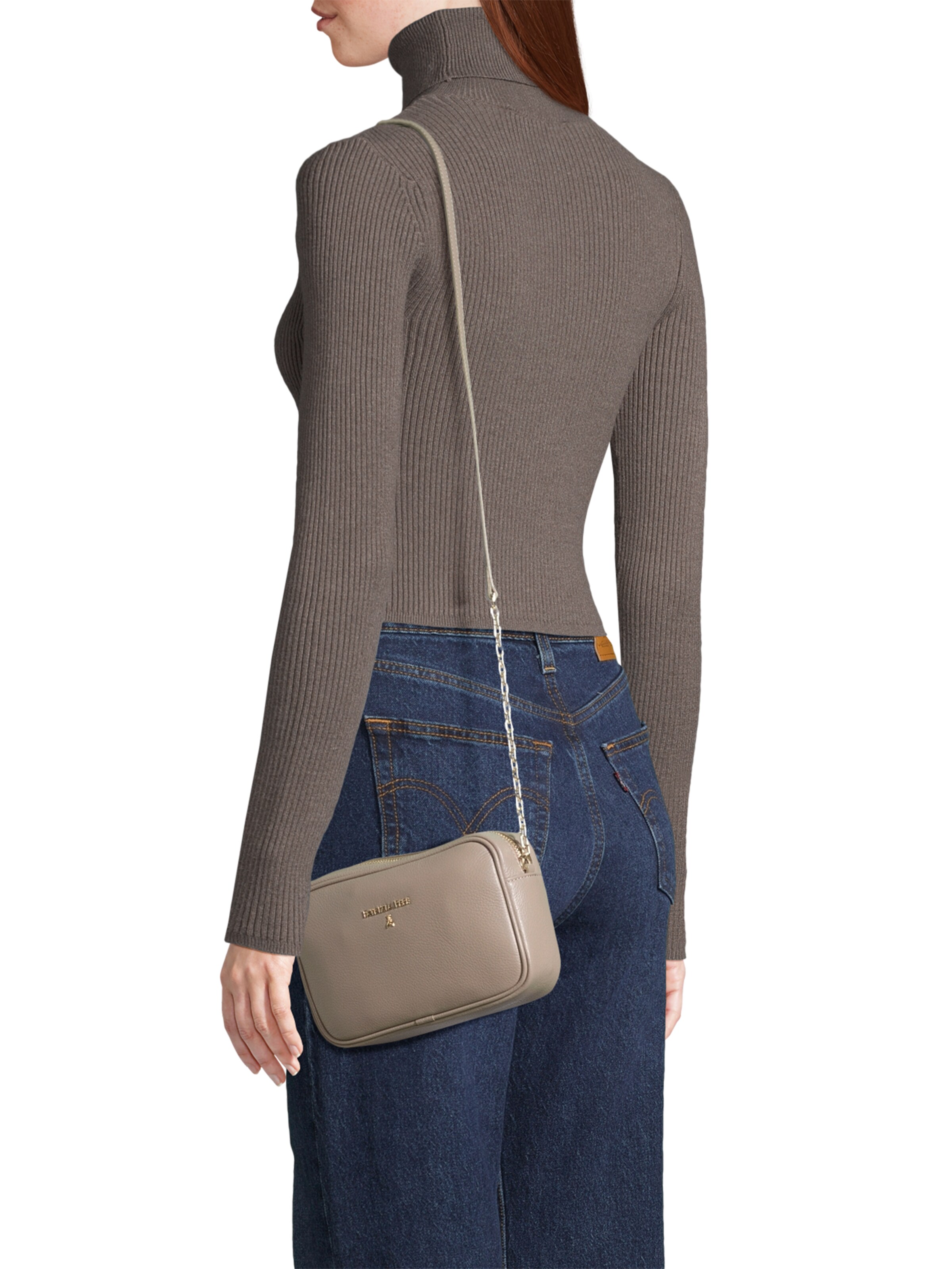 PATRIZIA PEPE - Bolso de hombro en marrón: frente