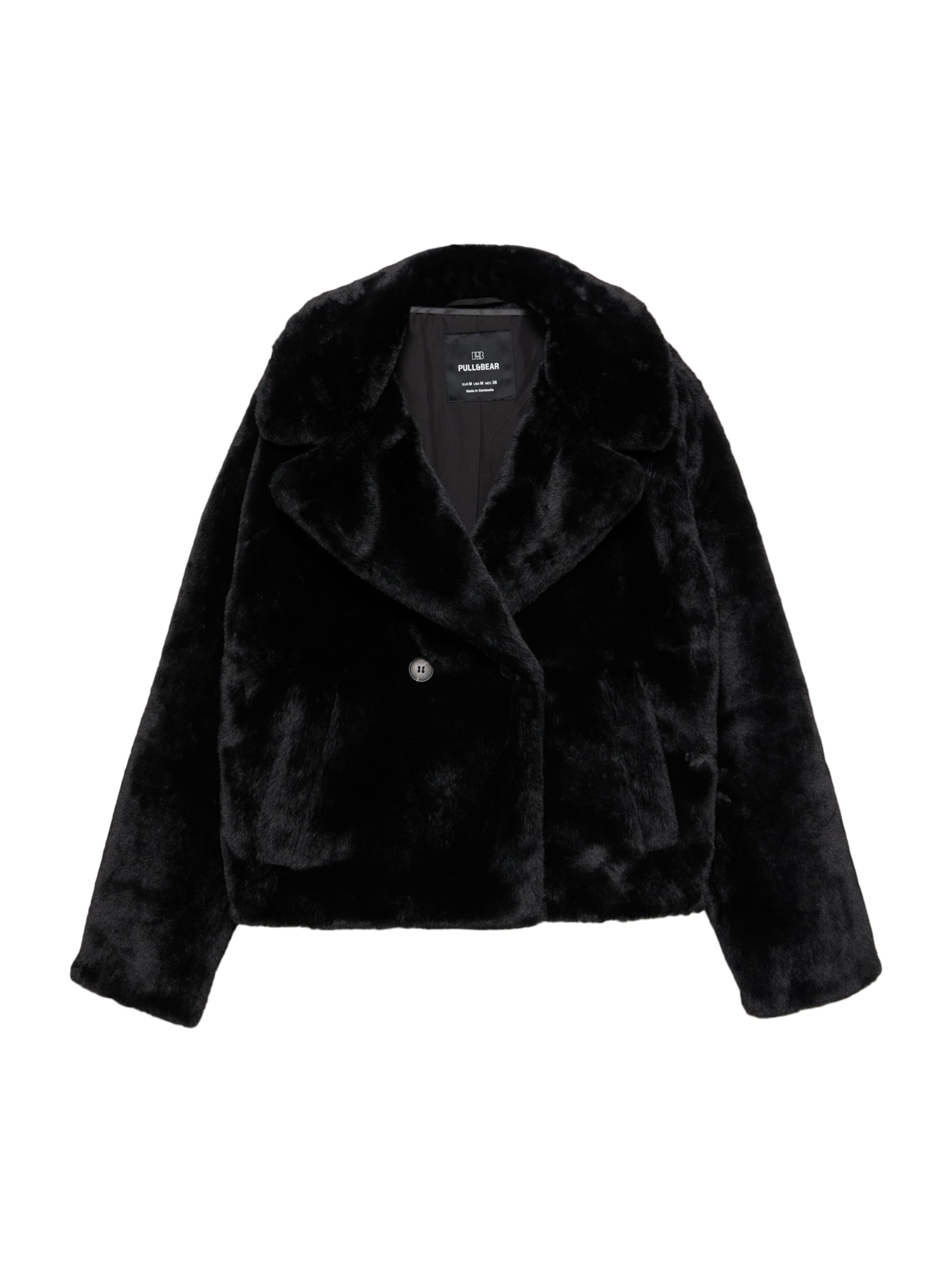 Pull&Bear Zimska jakna | črna barva, Prikaz izdelka