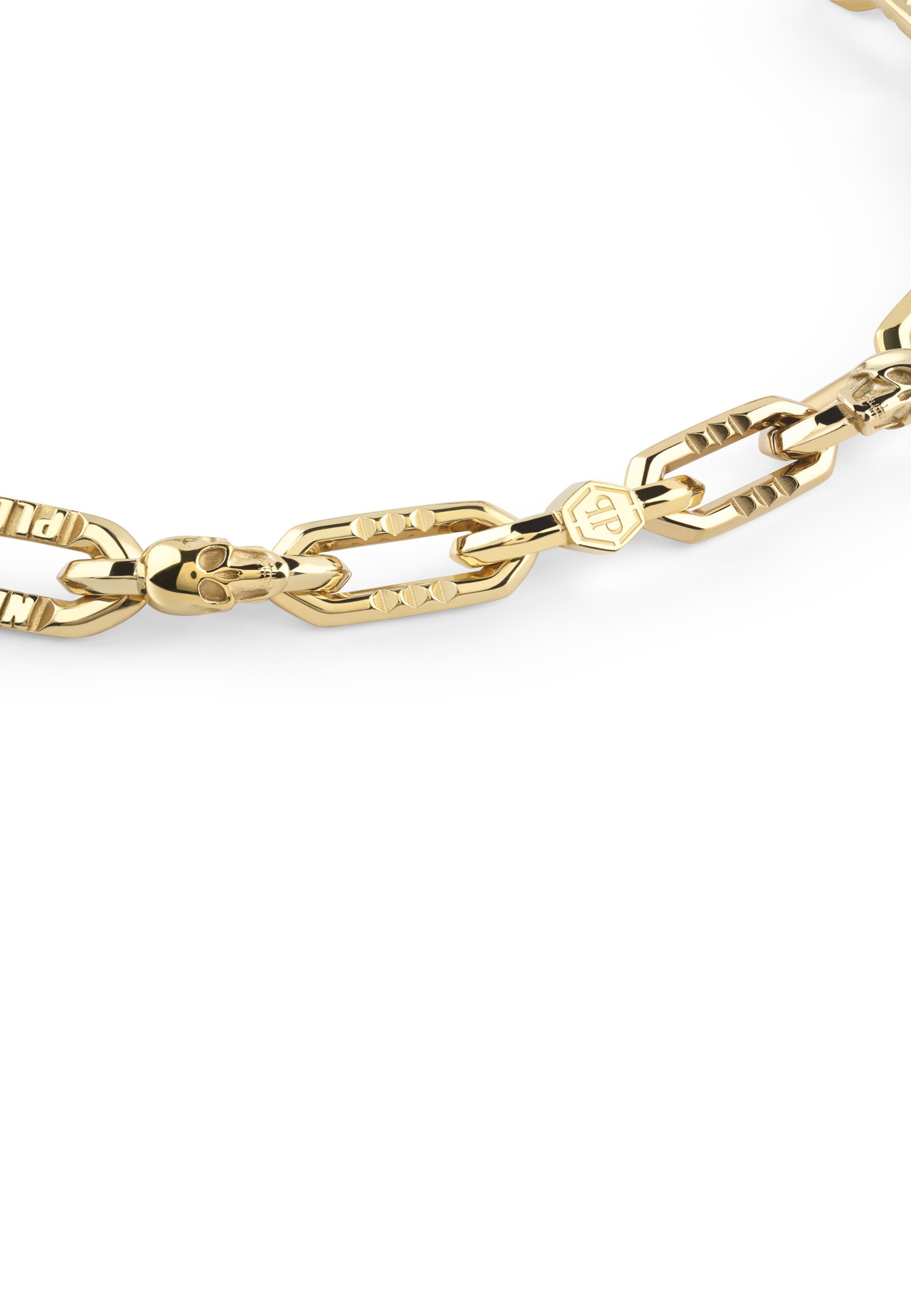 Philipp Plein Jewellery Ketting 'PLEIN EDGE' in Goud