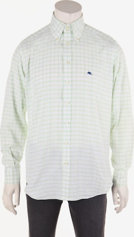 Etro Button Up Shirt in L in Green: front