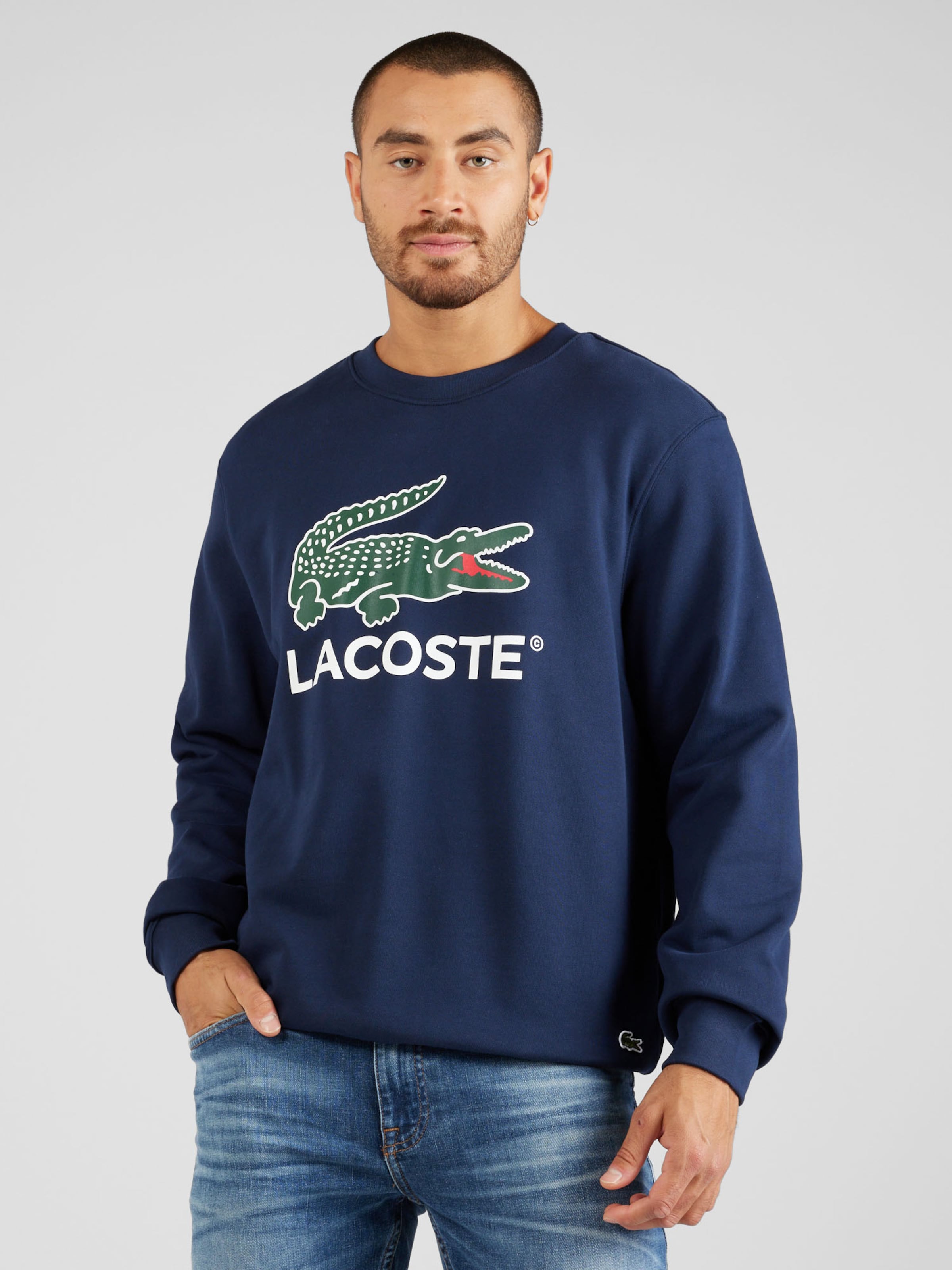 Sweat lacoste bleu marine new arrivals
