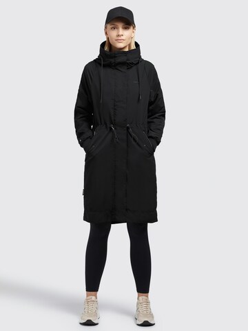 Manteau mi-saison 'Silica2' khujo en noir