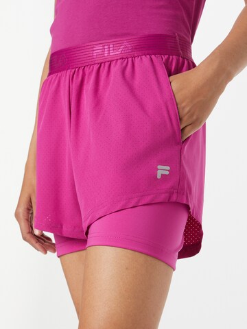 FILAregular Sportske hlače 'RACINE' - ljubičasta boja