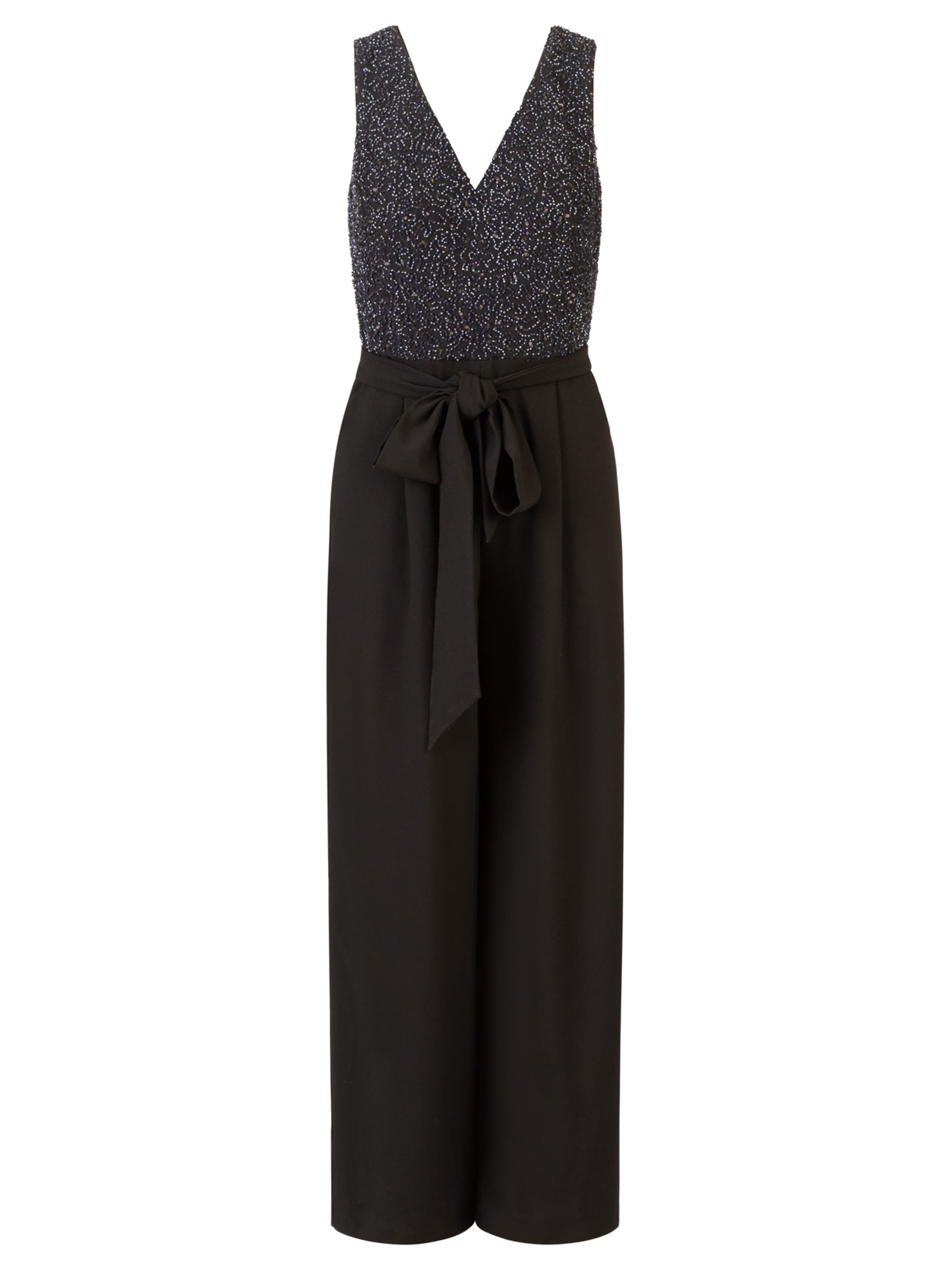 APART Jumpsuit in Schwarz: Vorderseite