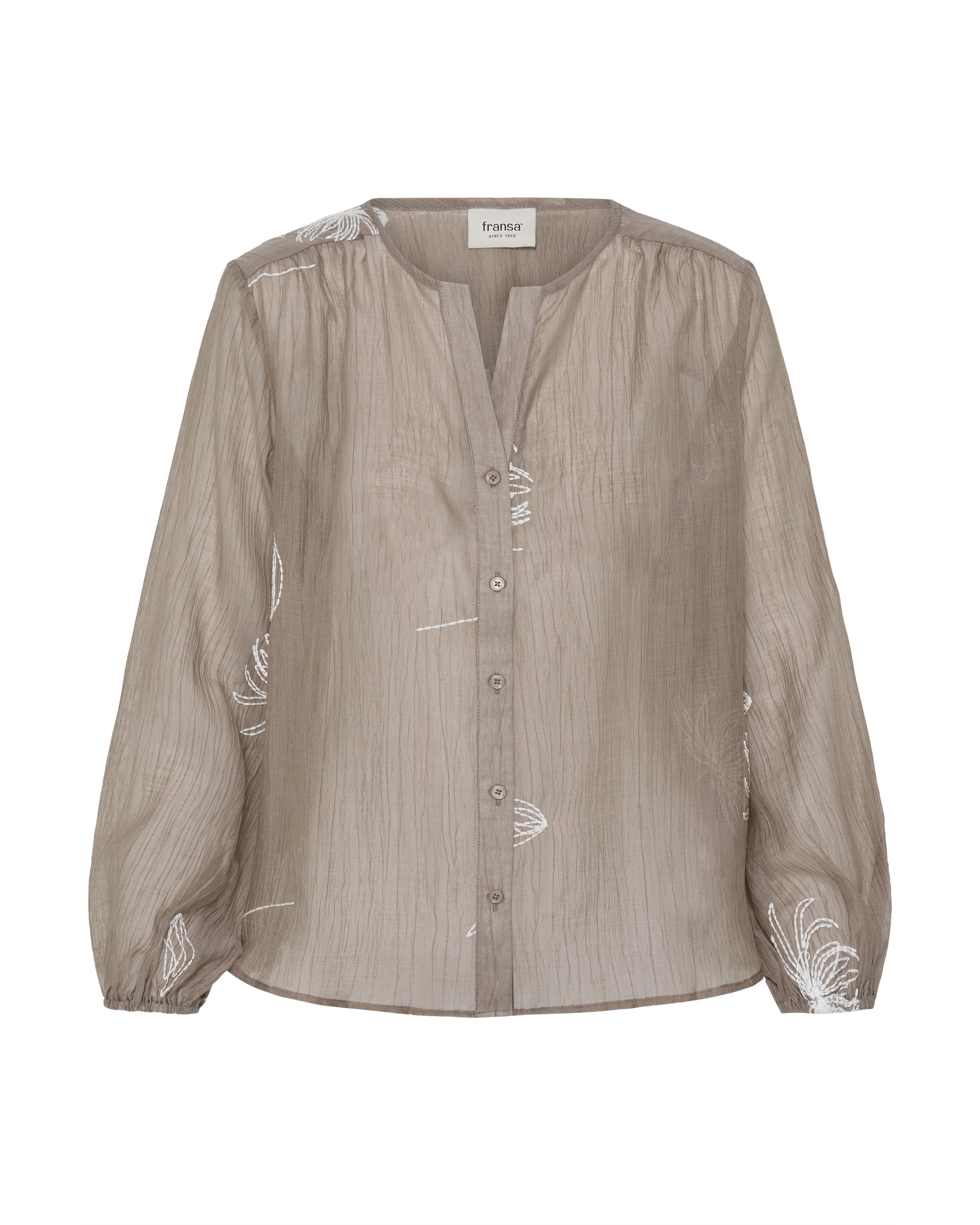 Chemisier 'WINA ' Fransa en beige : devant