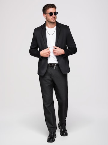 Coupe regular Veste de costume Ombre en noir