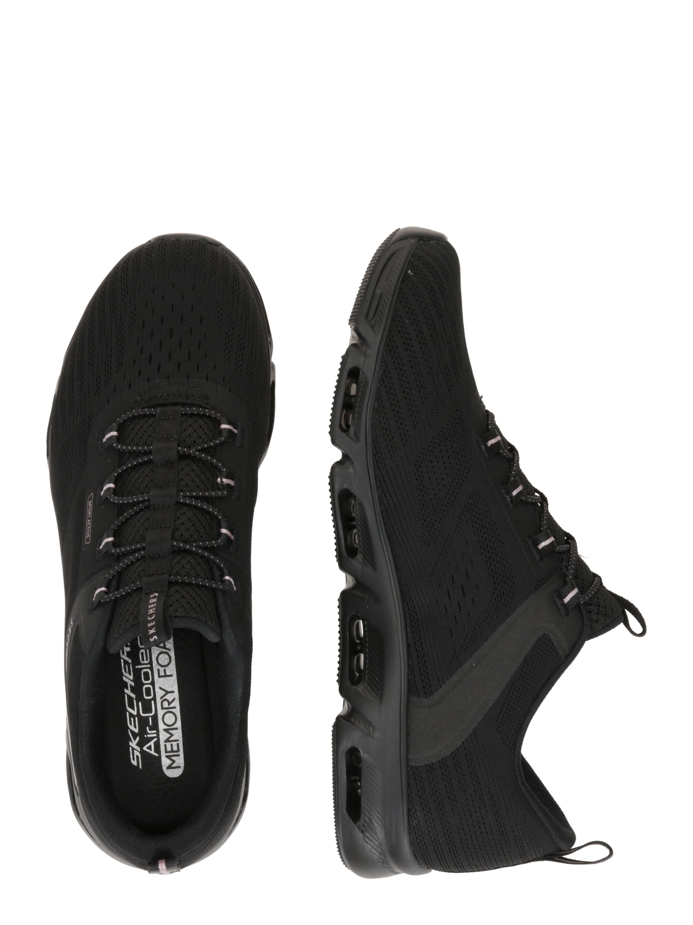 SKECHERS Platform trainers in Black