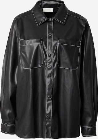 modström Bluse in Schwarz: Vorderseite