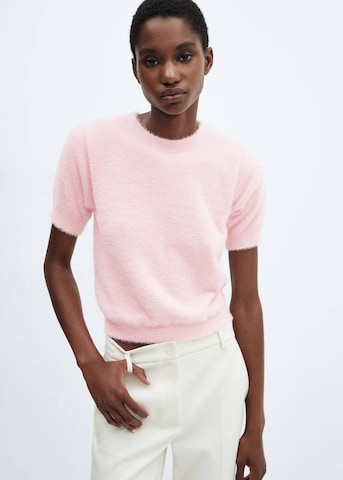 MANGO Sweater 'Minutu' in Pink: front