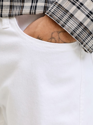 JACK & JONES Regularen Kavbojke 'JJIRICK JJORIGINAL' | bela barva