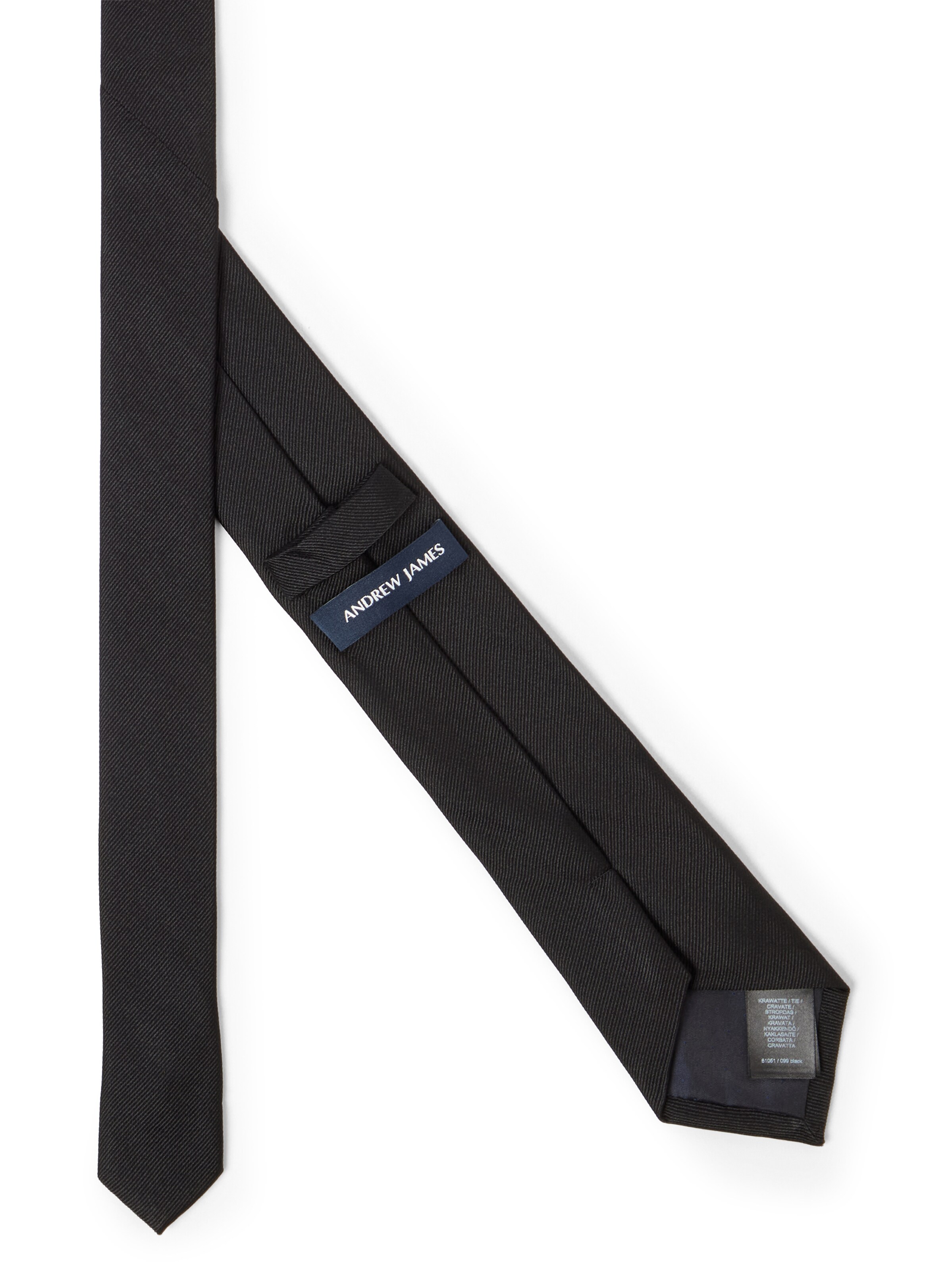 Andrew James Stropdas in Zwart