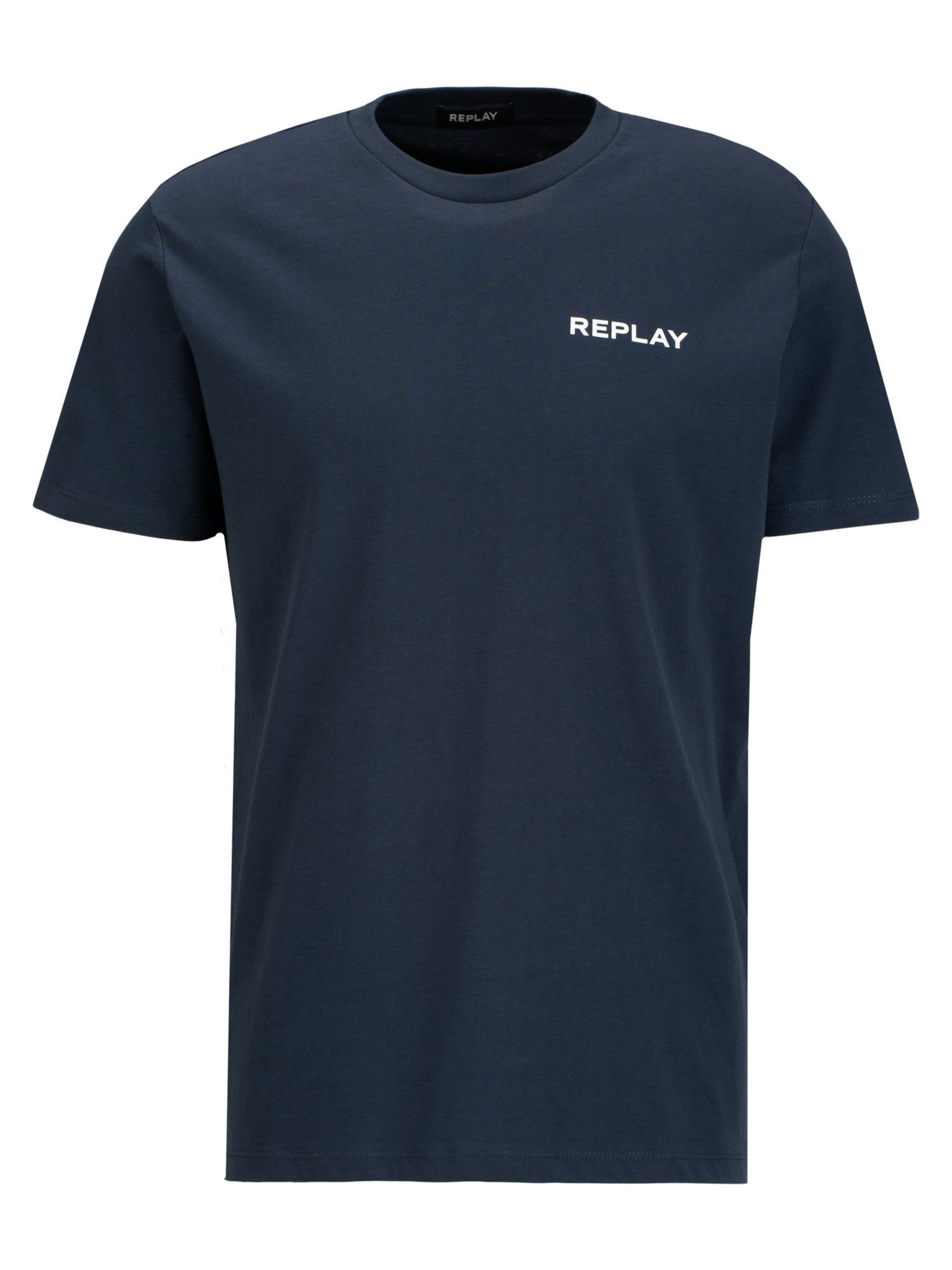 T-Shirt 'Piece' REPLAY en bleu : devant