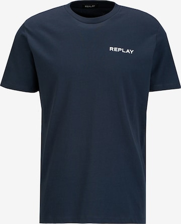 REPLAY Shirt 'Piece' in Blue: front