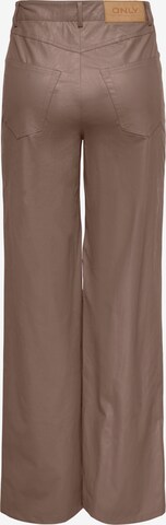 ONLY Wide leg Trousers 'Hope' in Brown