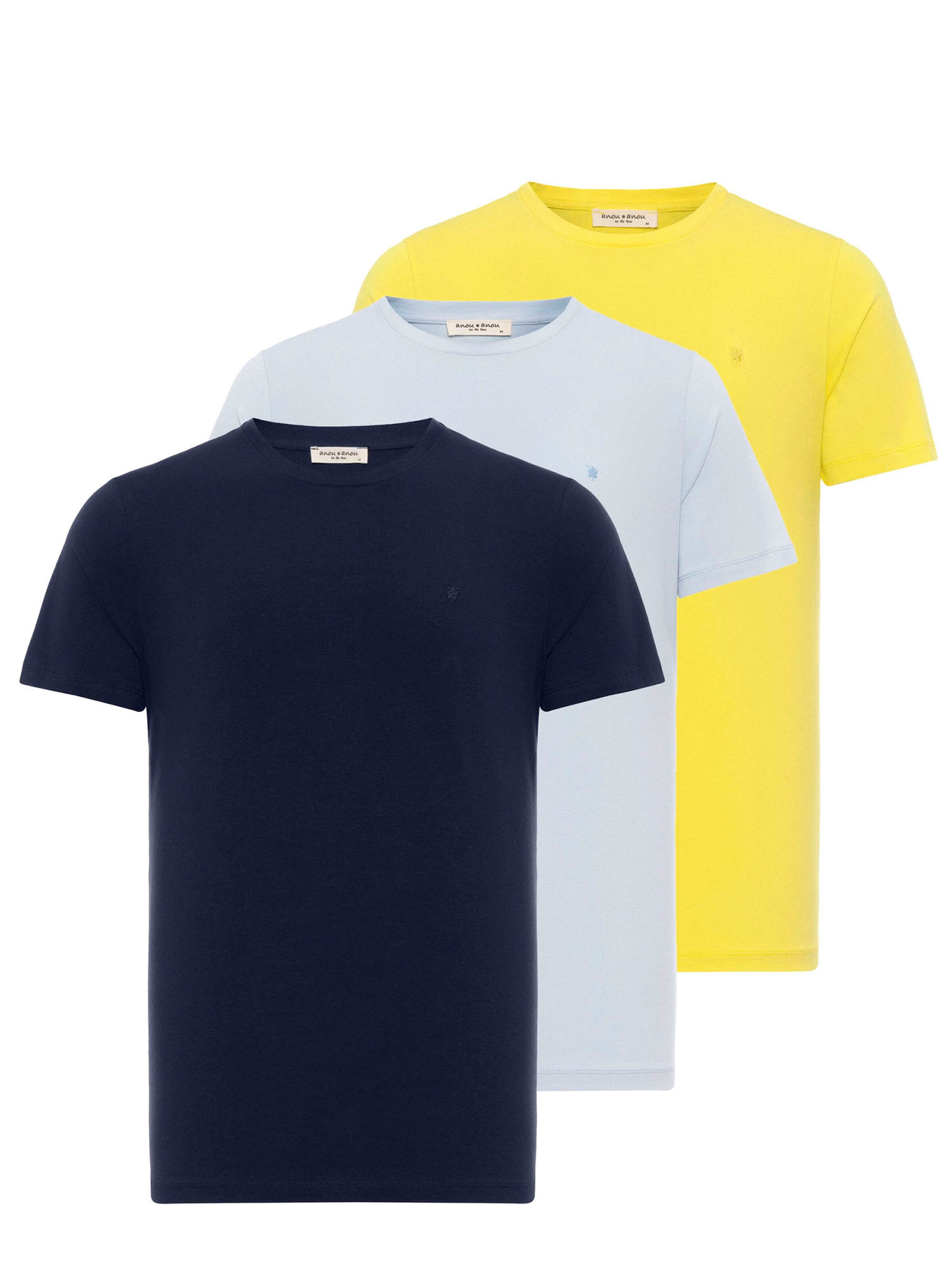 Anou Anou T-shirt i blandade färger: framsida