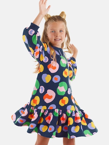 Denokids Jurk 'Flowers' in Gemengde kleuren: voorkant