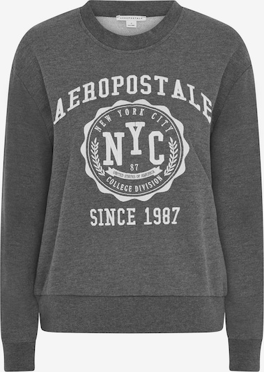 AÈROPOSTALE Sweater majica u antracit siva / bijela, Pregled proizvoda