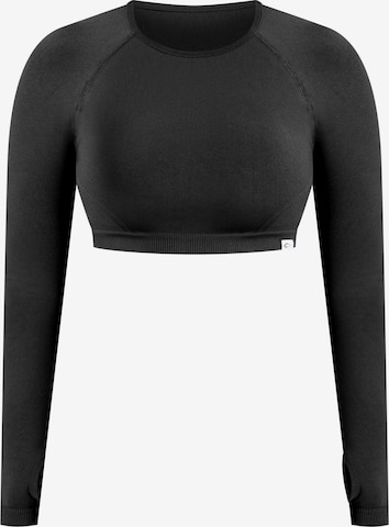 Smilodox Shirt 'Linnea' in Zwart: voorkant