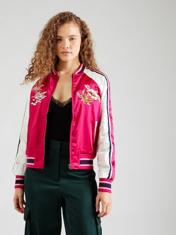 Superdry Between-season jacket 'Suikajan' in Pink