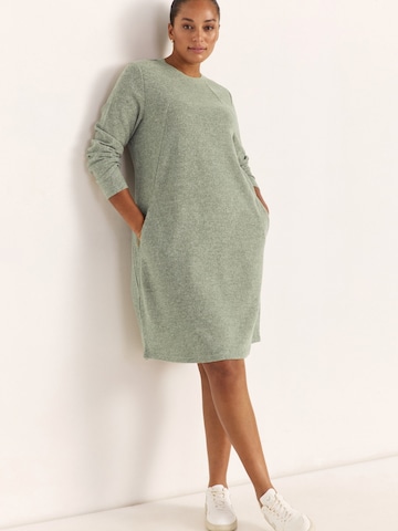 Cellbes of Sweden Gebreide jurk in Groen