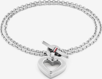 Brățară 'TOGGLE HEART' de la TOMMY HILFIGER pe argintiu: față