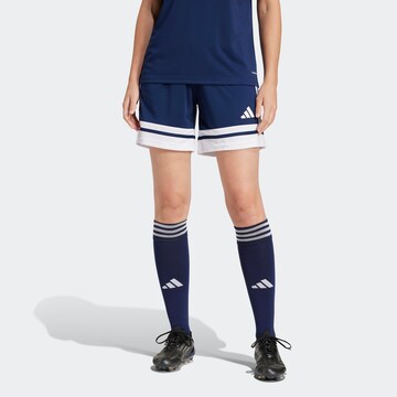 ADIDAS PERFORMANCE Loosefit Sportbroek 'Squa 25' in Blauw: voorkant
