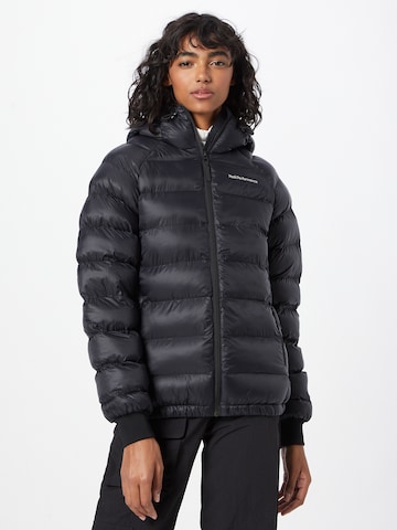 Veste outdoor PEAK PERFORMANCE en noir : devant