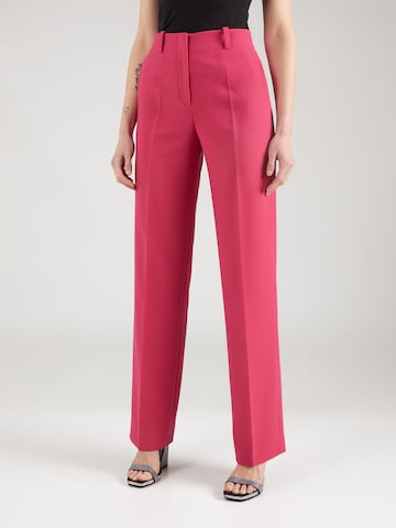 HUGO Red - regular Pantalón de pinzas 'Hulana' en rosa: frente