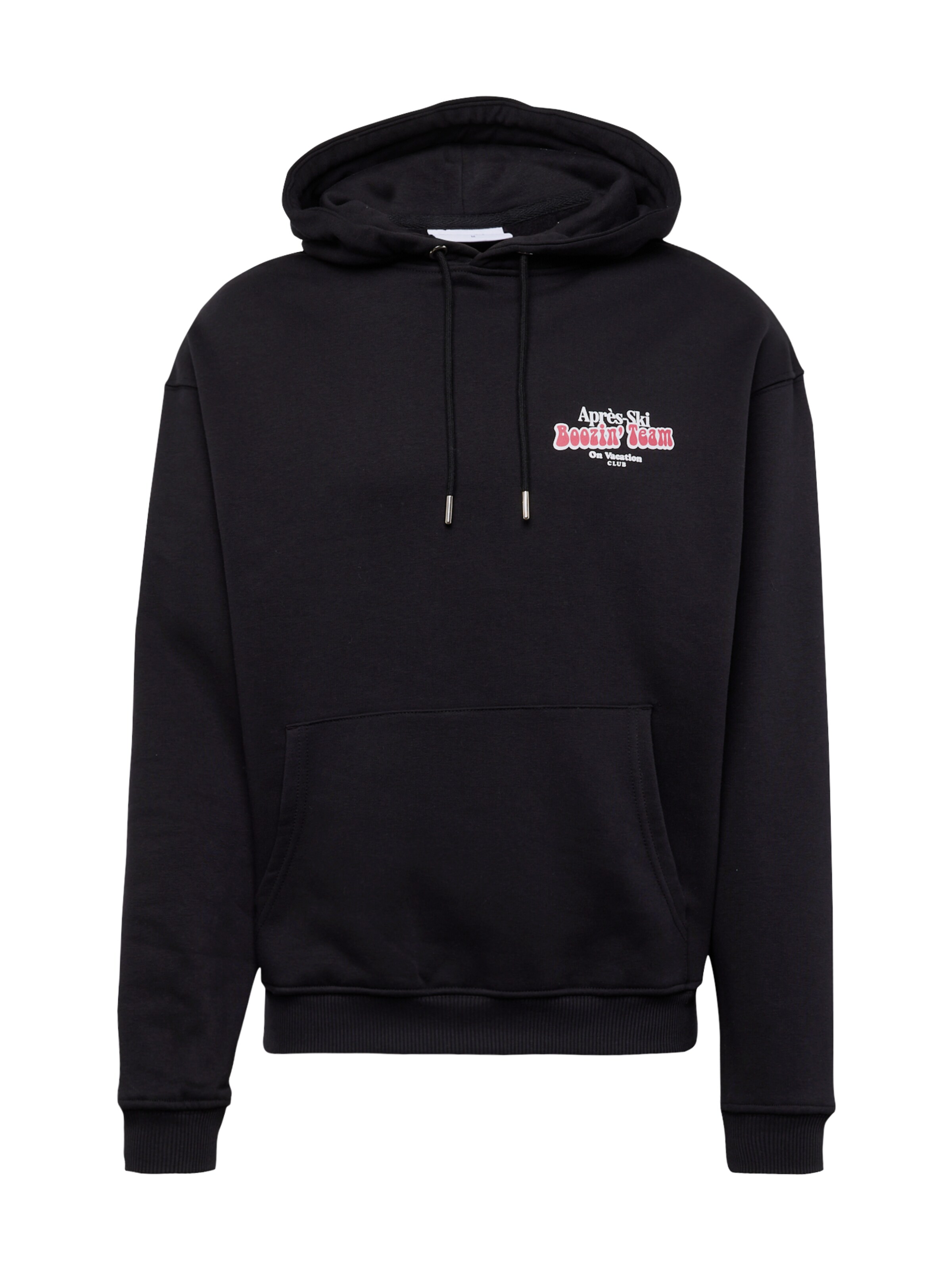 Sweat-shirt 'Après Ski' On Vacation en noir : devant