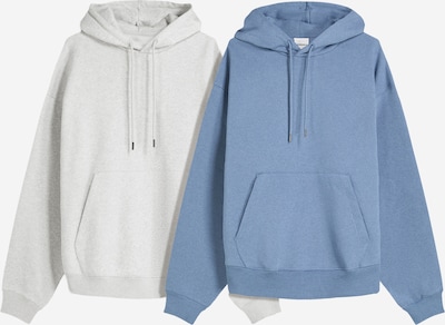 Bershka Sweater majica u morsko plava / siva melange, Pregled proizvoda