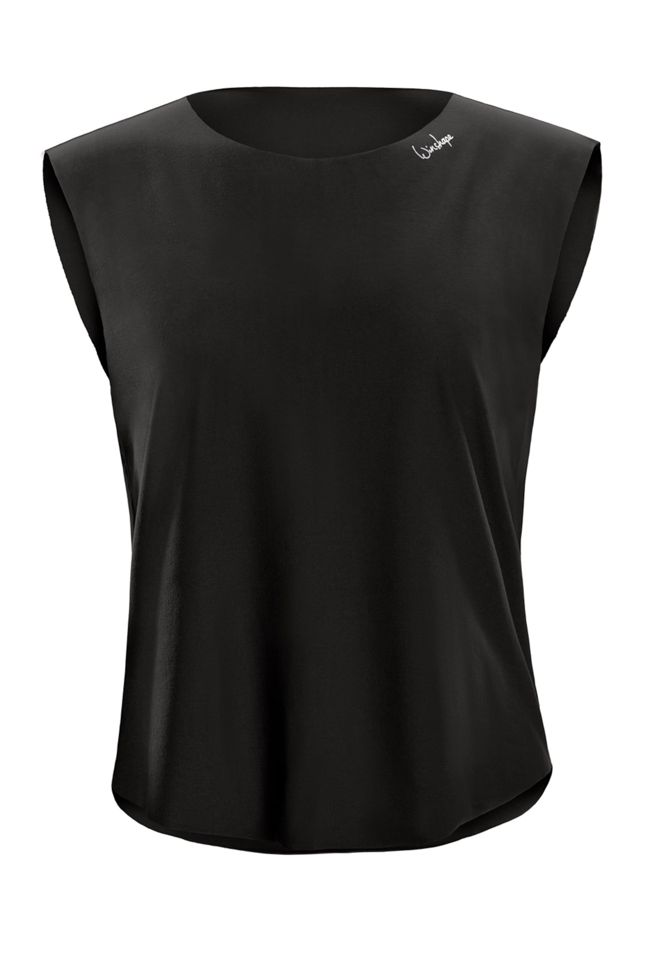 Winshape Sports top 'AET114LS' in Black: front