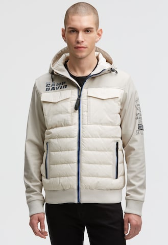 CAMP DAVID Talvitakki värissä beige: etupuoli