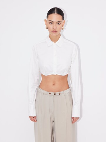 Camicia da donna 'Melody' di LeGer by Lena Gercke in bianco: frontale
