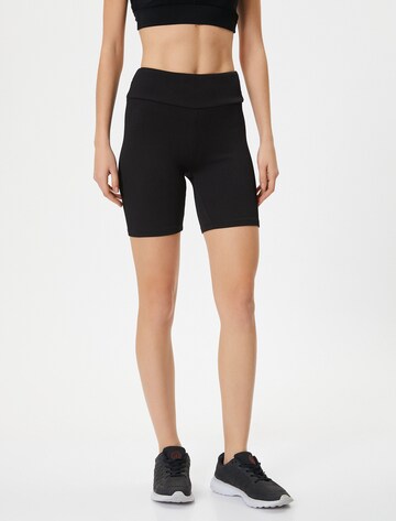 Koton Skinny Leggings in Black: front