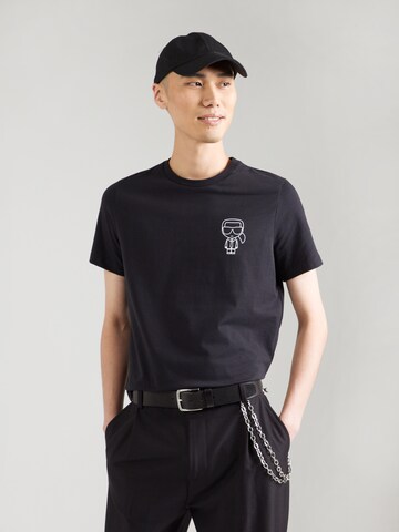 Karl Lagerfeld Μπλουζάκι σε μπλε: μπροστά