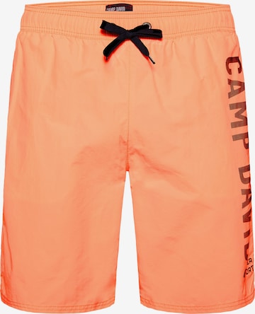 Shorts de bain CAMP DAVID en orange : devant