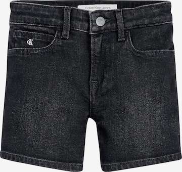 Calvin Klein Jeans نحيف جينز بلون أسود: الأمام