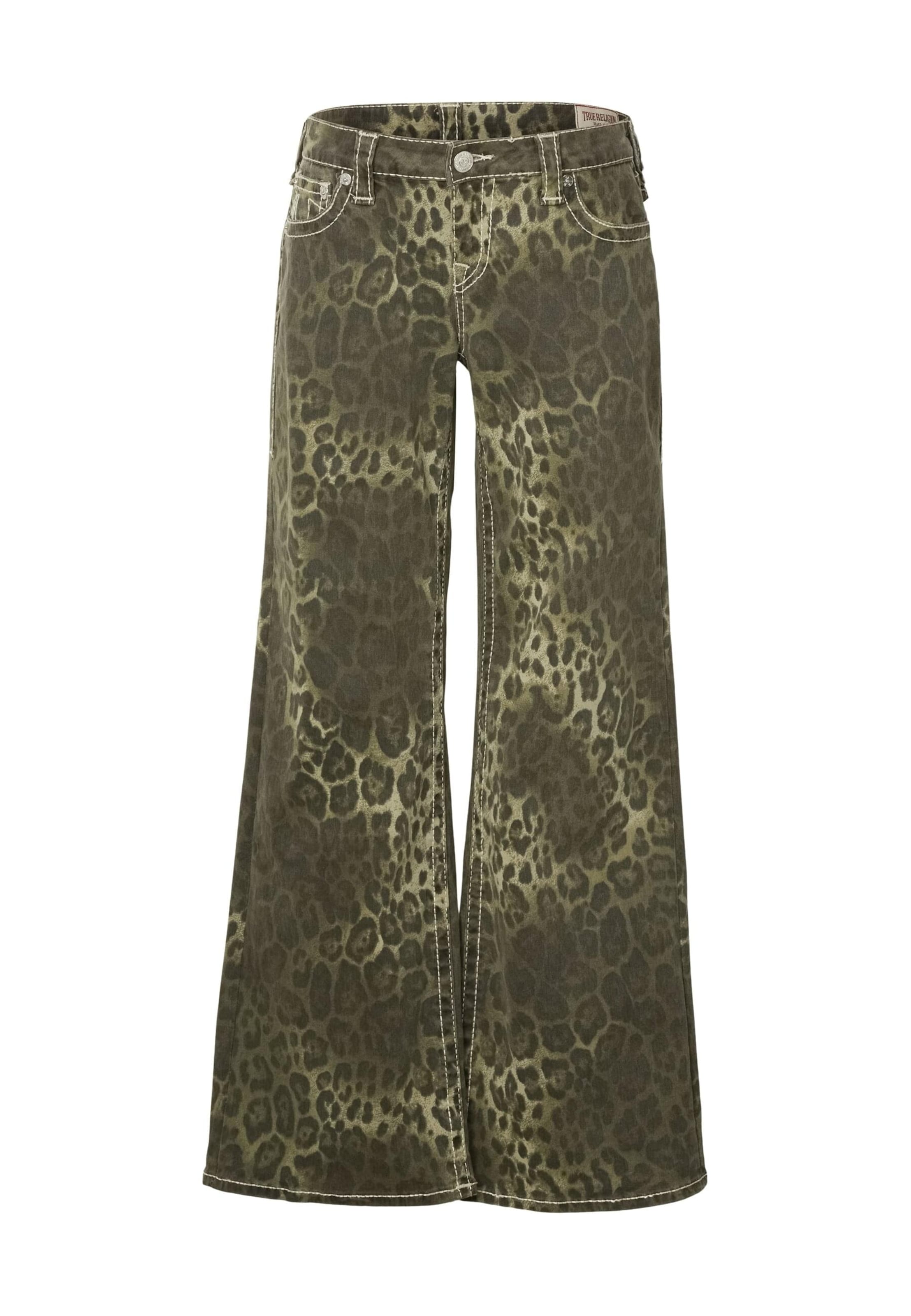 Wide leg Jeans di True Religion in verde: frontale