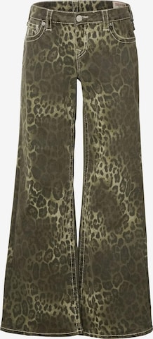 Wide Leg Jean True Religion en vert : devant