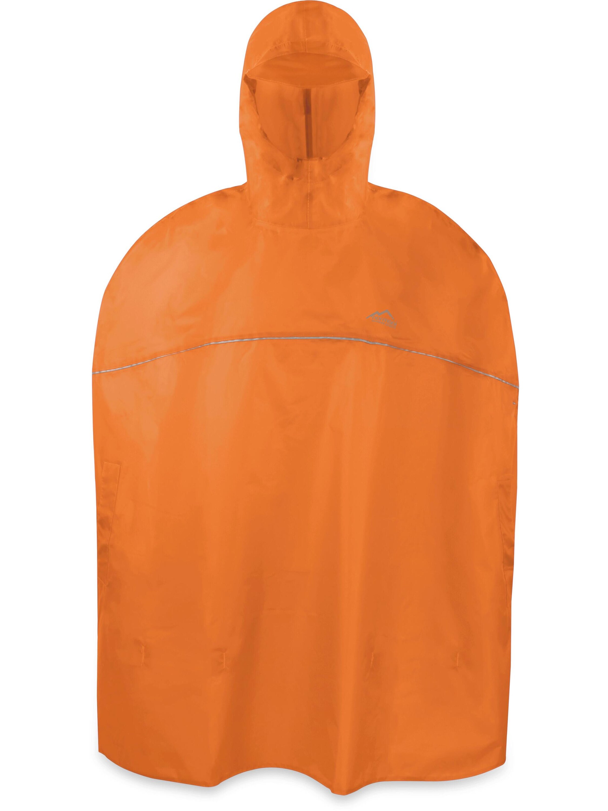 normani Regenponcho 'Cherrapunji' in Orange: Vorderseite