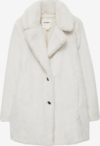 Pull&Bear Płaszcz zimowy w kolorze beżowy: przód