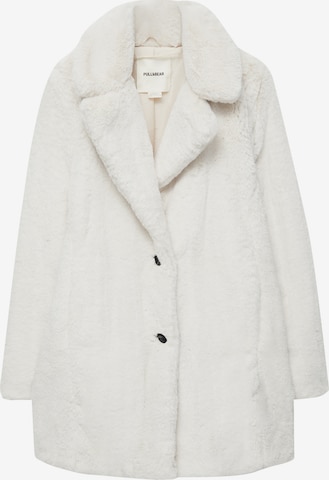 Pull&Bear Wintermantel in Beige: voorkant