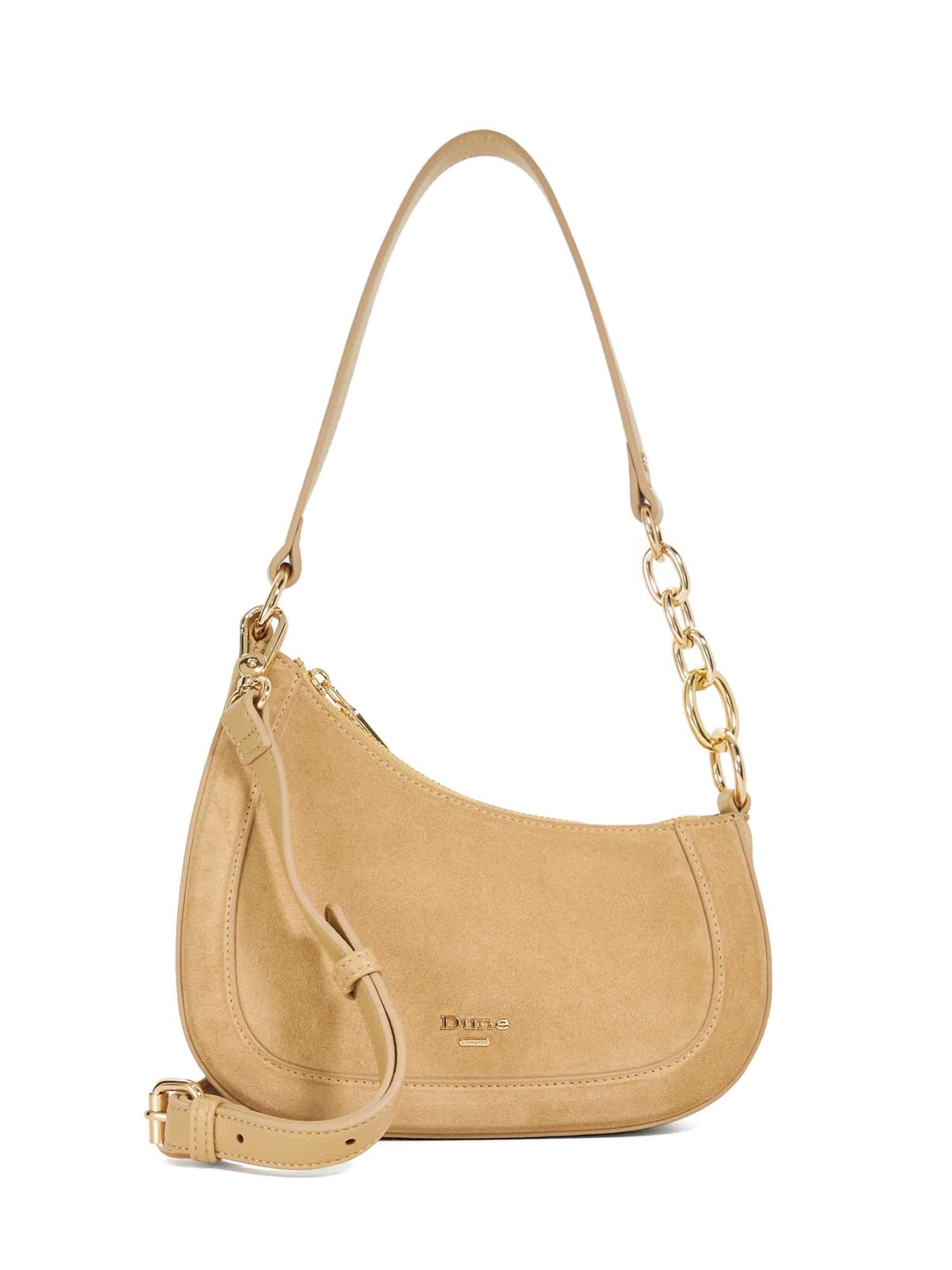 Dune LONDON Shoulder Bag 'Direction' in Grey: front