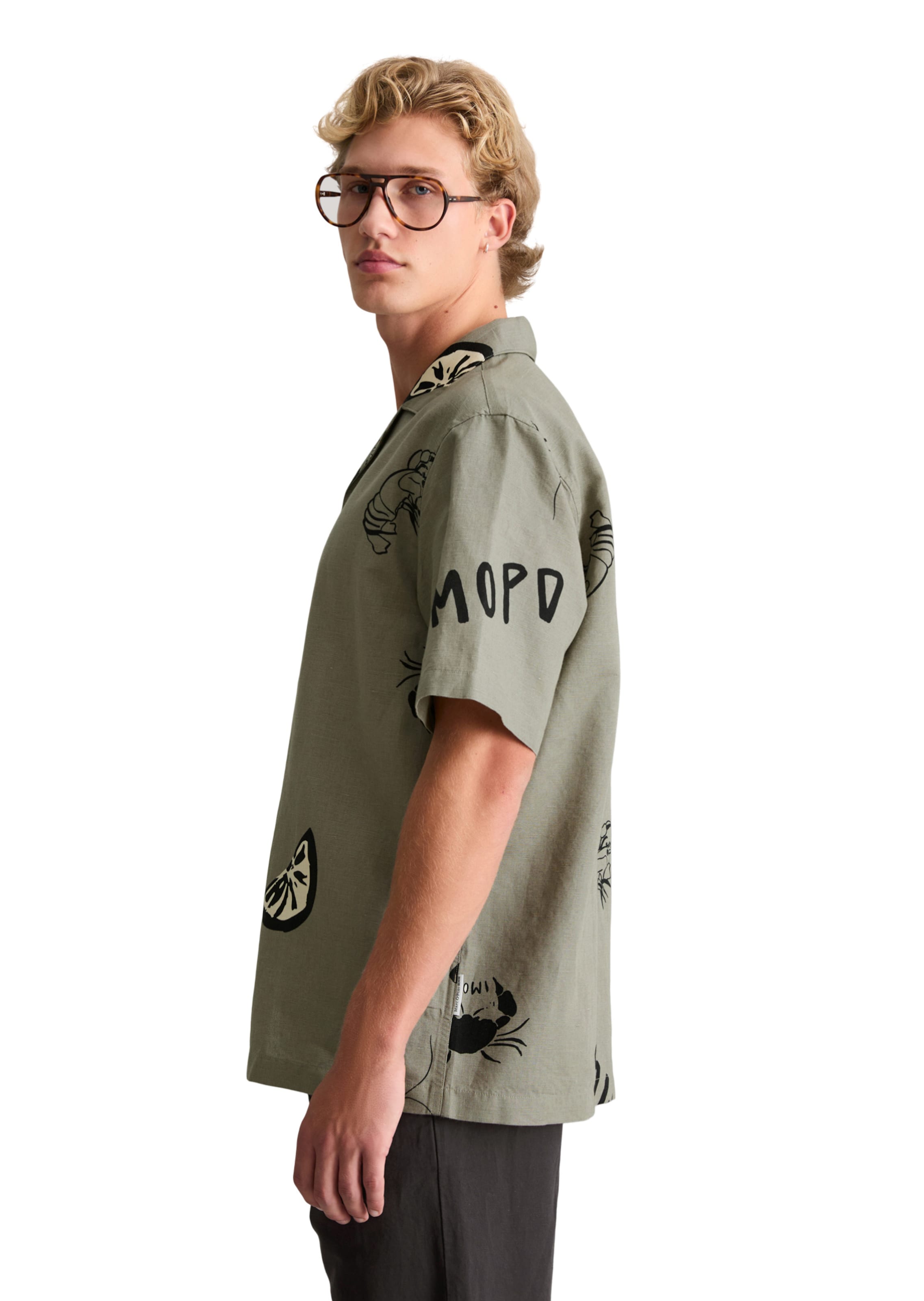Marc O'Polo DENIM Regular fit Overhemd in Groen