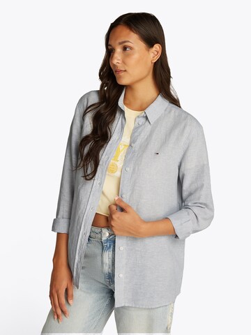 Camicia da donna di Tommy Jeans in blu: frontale
