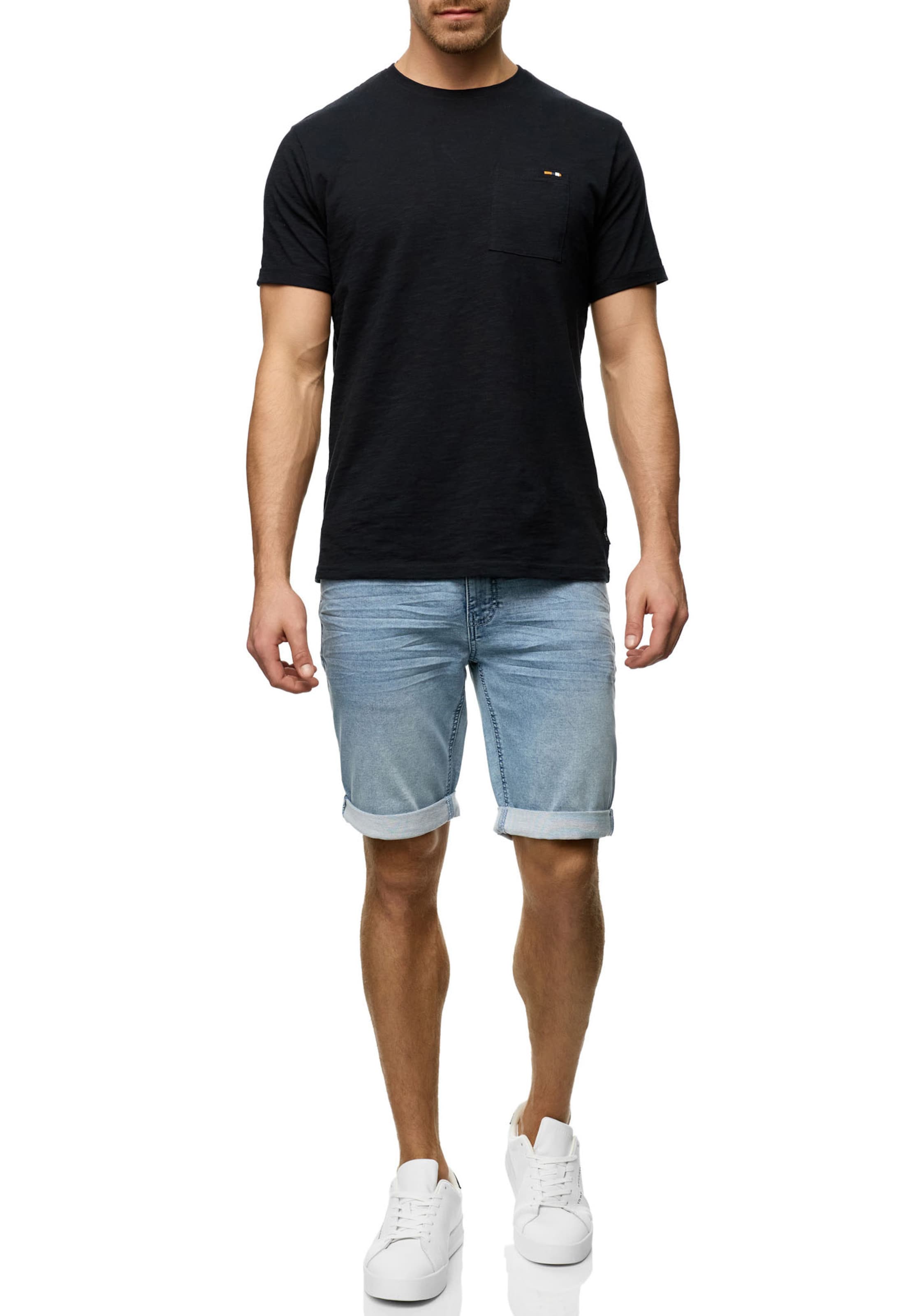 INDICODE JEANS Shorts in Blau