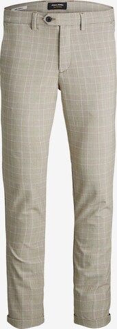 JACK & JONES Slimfit Lærredsbukser 'Marco Connor' i beige: forside