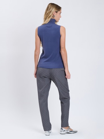 Influencer Knitted Top in Blue